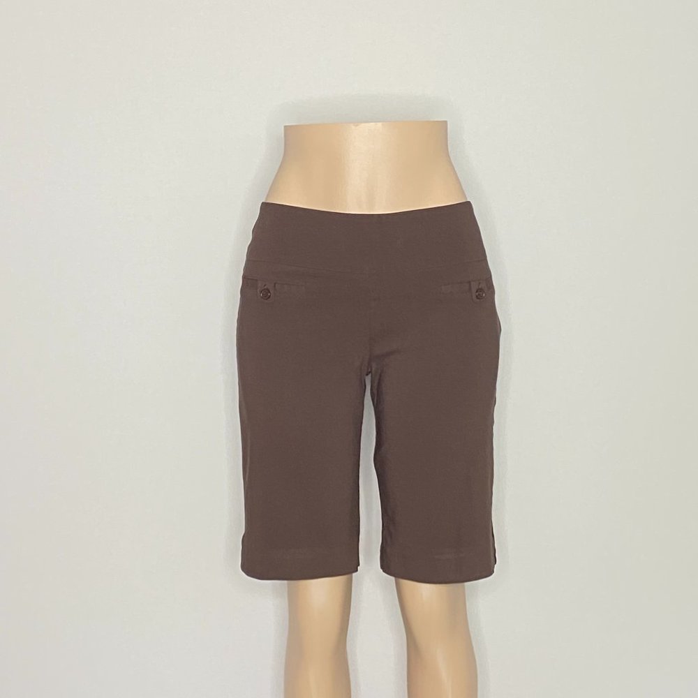 Reitmans Shorts Knee Length Brown 10P